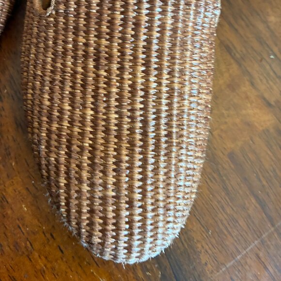 Birdies The Starling Raffia Light Brown Woven Flats Size 8 - Picture 5 of 15